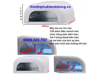 đèn uv tia cựa tím 36W 4 bóng đèn